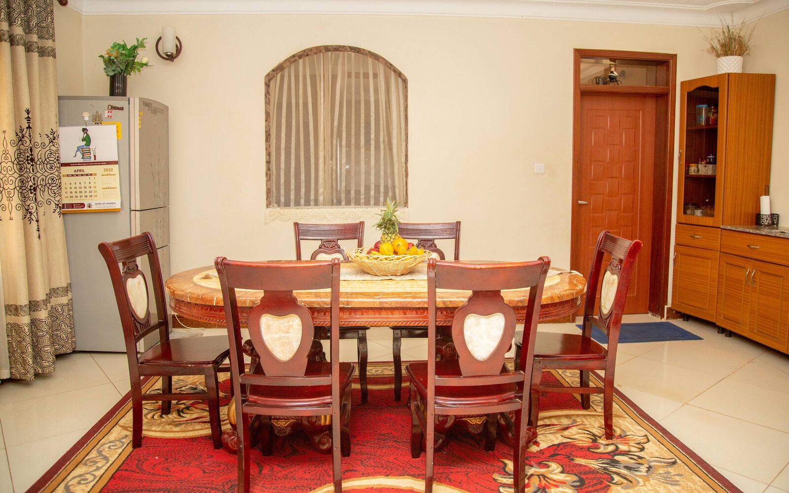 Dining room at Crystal HomeStay, suitable for team meals and meetings